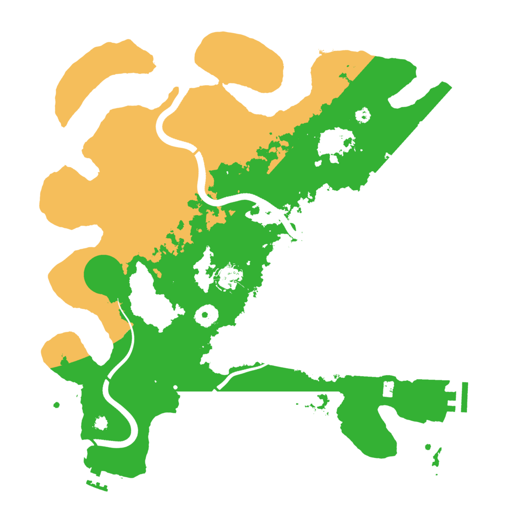 Biome Rust Map: Procedural Map, Size: 3500, Seed: 941909557