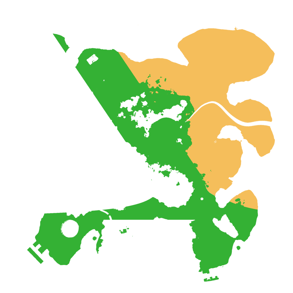 Biome Rust Map: Procedural Map, Size: 3000, Seed: 142285