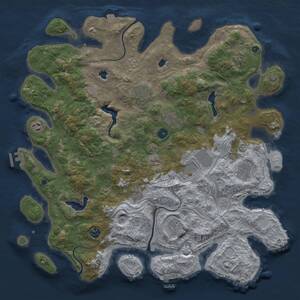 Thumbnail Rust Map: Procedural Map, Size: 4500, Seed: 322882788, 16 Monuments