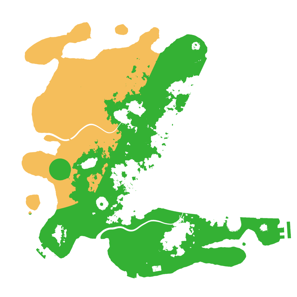 Biome Rust Map: Procedural Map, Size: 3600, Seed: 21032025