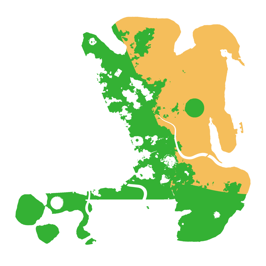 Biome Rust Map: Procedural Map, Size: 3700, Seed: 611865318