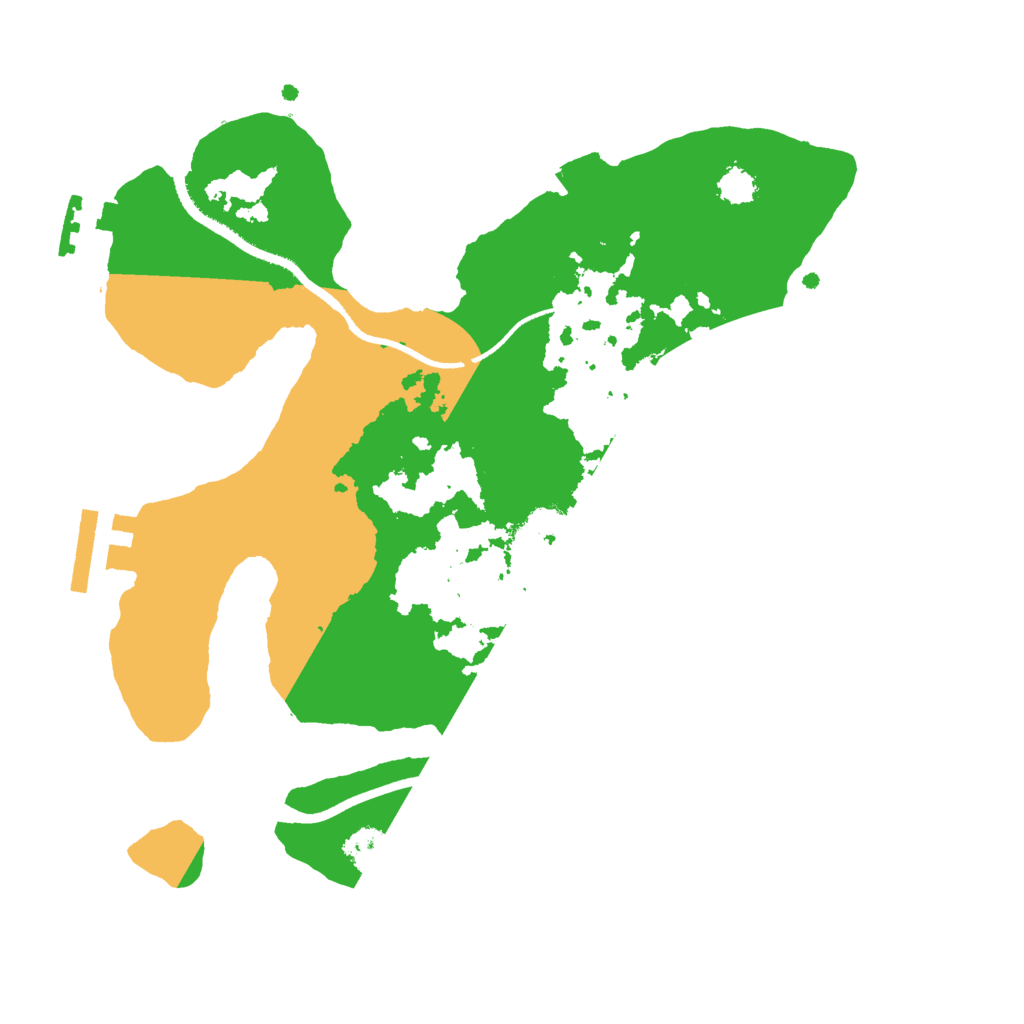 Biome Rust Map: Procedural Map, Size: 2500, Seed: 1731497173