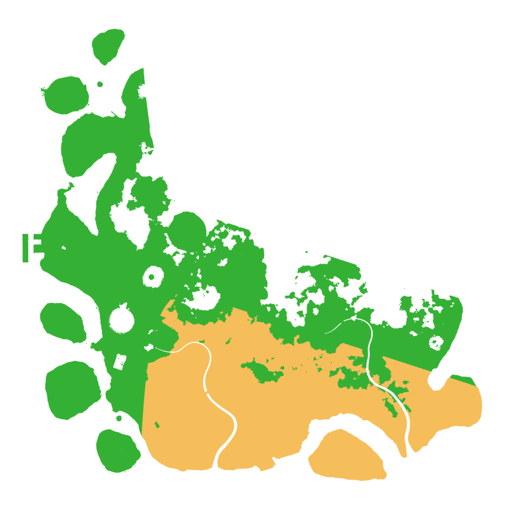 Biome Rust Map: Procedural Map, Size: 3700, Seed: 1483411878