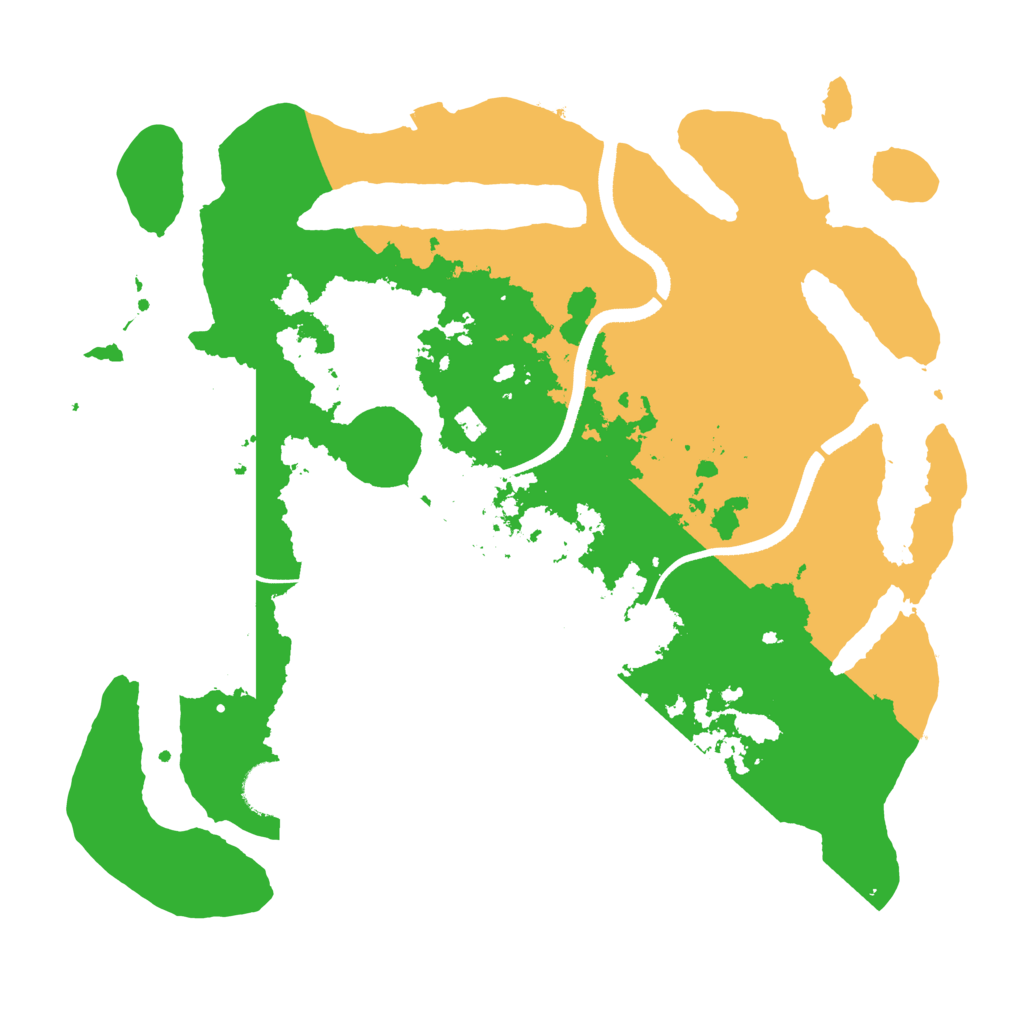 Biome Rust Map: Procedural Map, Size: 3500, Seed: 909949537