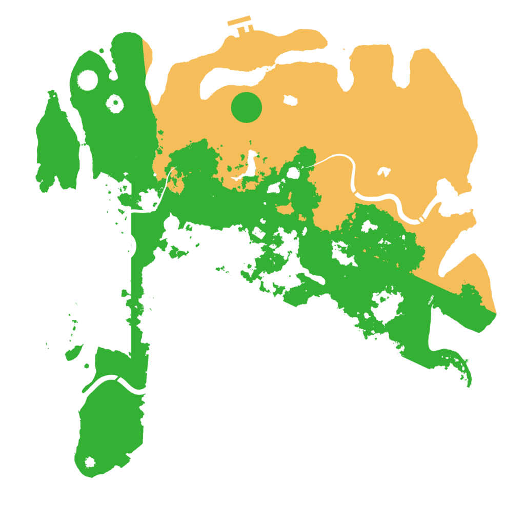 Biome Rust Map: Procedural Map, Size: 4500, Seed: 39057454