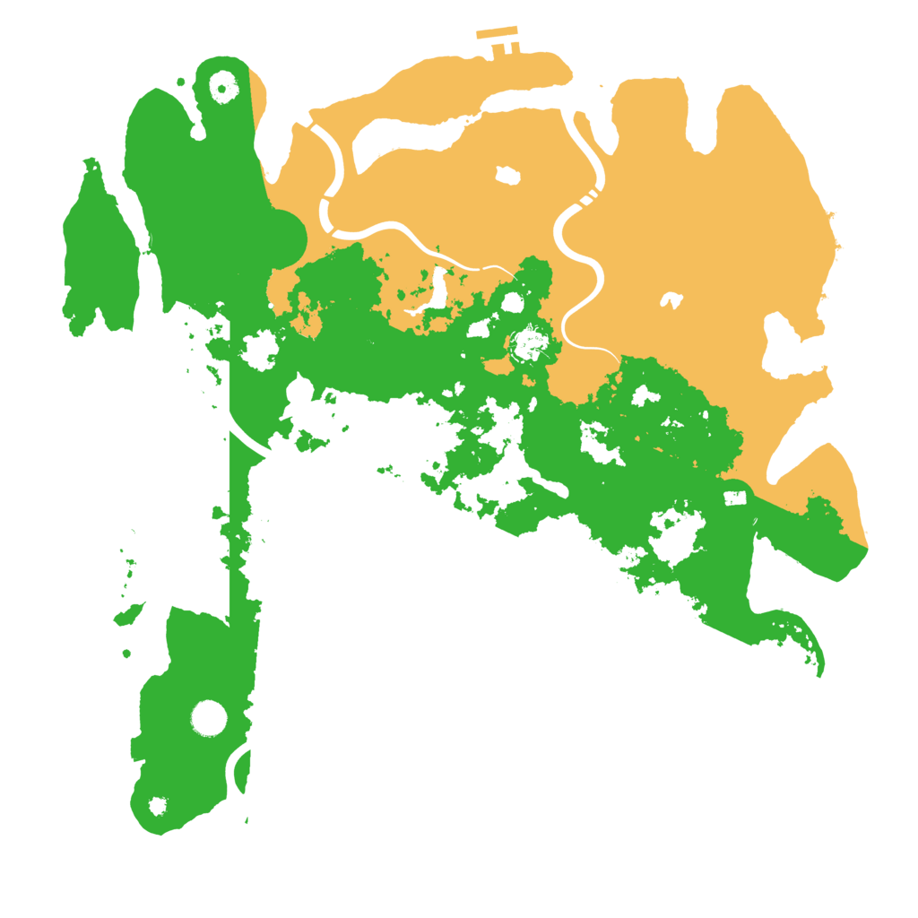Biome Rust Map: Procedural Map, Size: 4500, Seed: 39057454