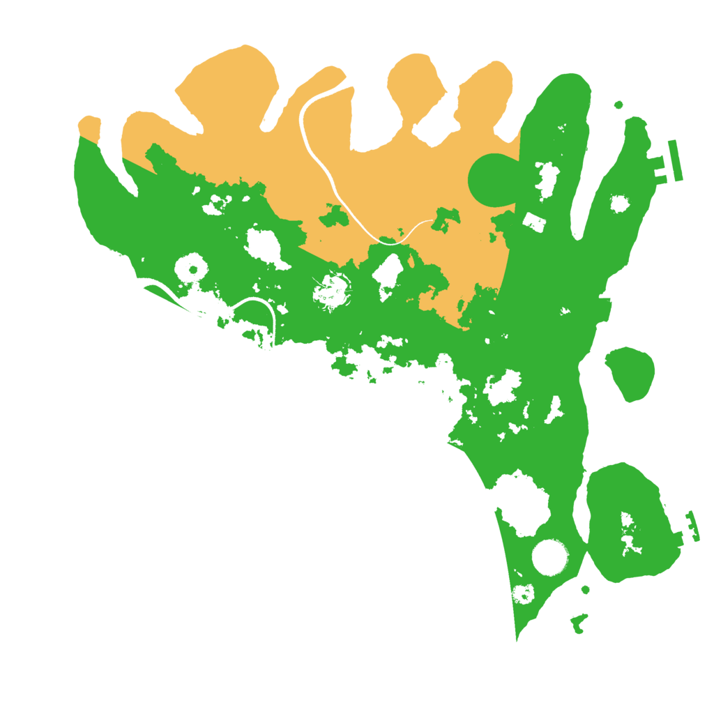 Biome Rust Map: Procedural Map, Size: 3500, Seed: 487053734