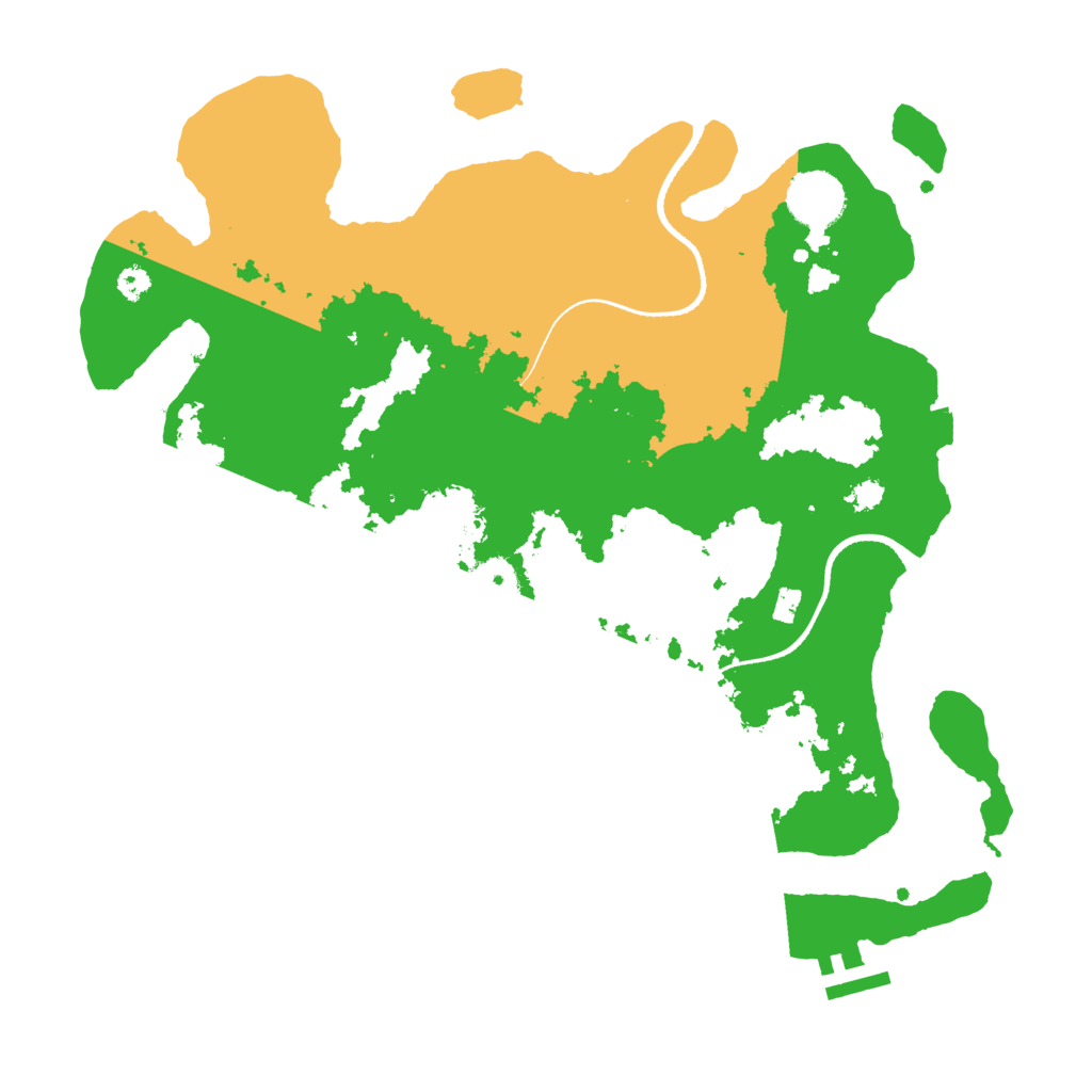 Biome Rust Map: Procedural Map, Size: 3400, Seed: 1999
