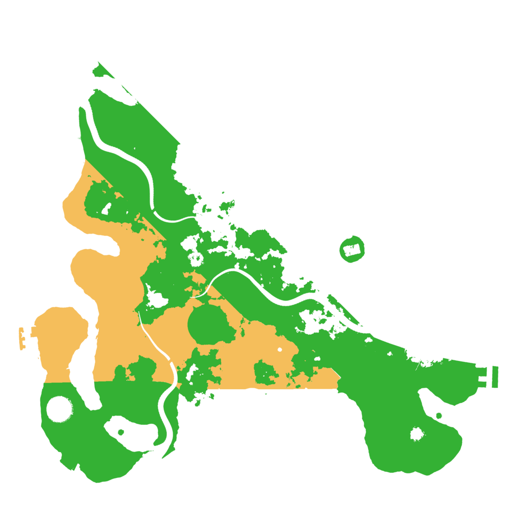 Biome Rust Map: Procedural Map, Size: 3500, Seed: 599481729
