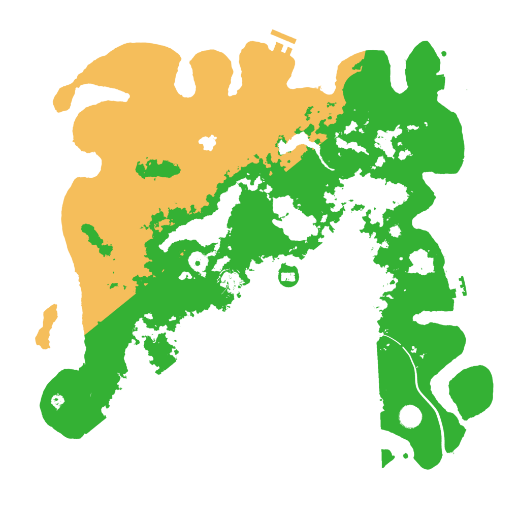 Biome Rust Map: Procedural Map, Size: 4000, Seed: 7849