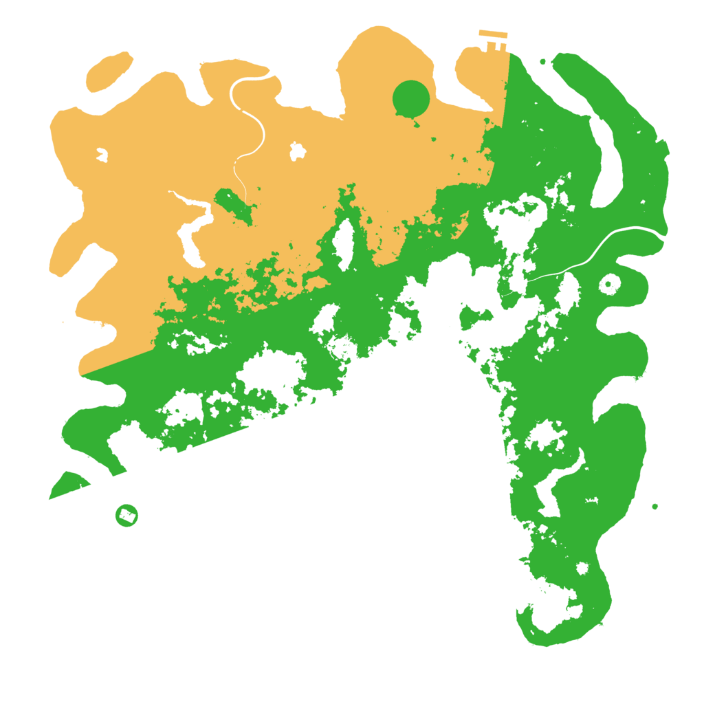 Biome Rust Map: Procedural Map, Size: 5000, Seed: 12398548