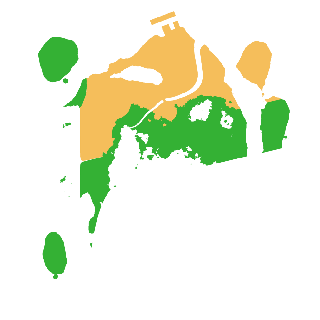 Biome Rust Map: Procedural Map, Size: 2500, Seed: 12461386