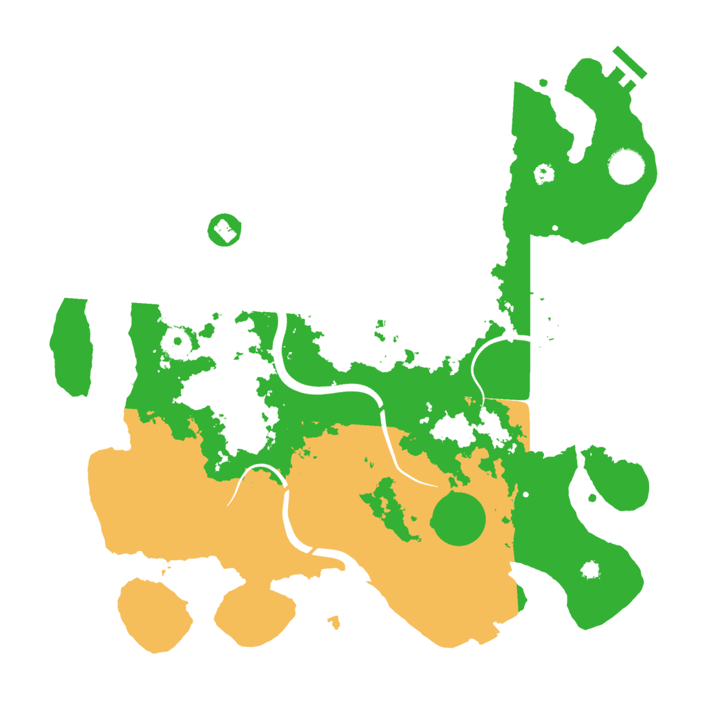 Biome Rust Map: Procedural Map, Size: 3500, Seed: 414169