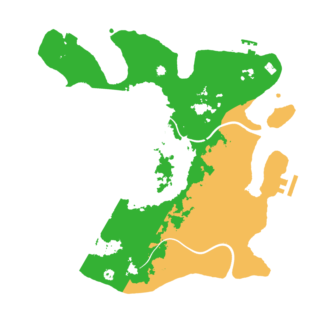 Biome Rust Map: Procedural Map, Size: 3000, Seed: 1514688019