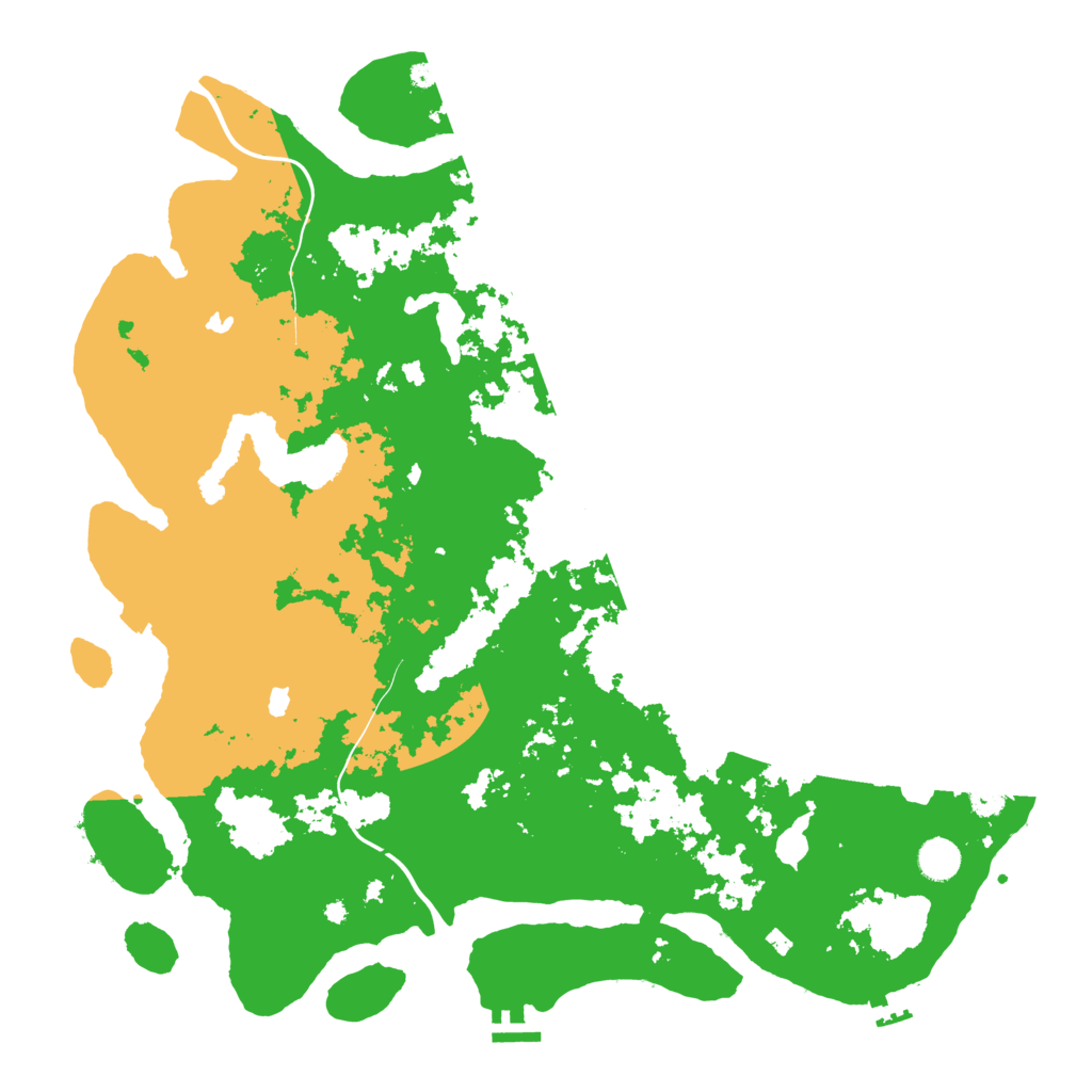 Biome Rust Map: Procedural Map, Size: 4500, Seed: 7219