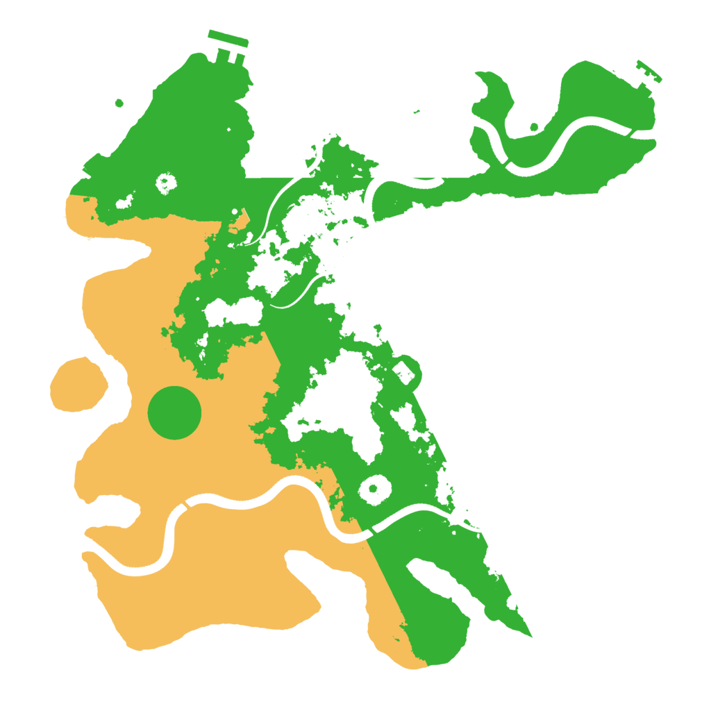 Biome Rust Map: Procedural Map, Size: 3500, Seed: 2121190375