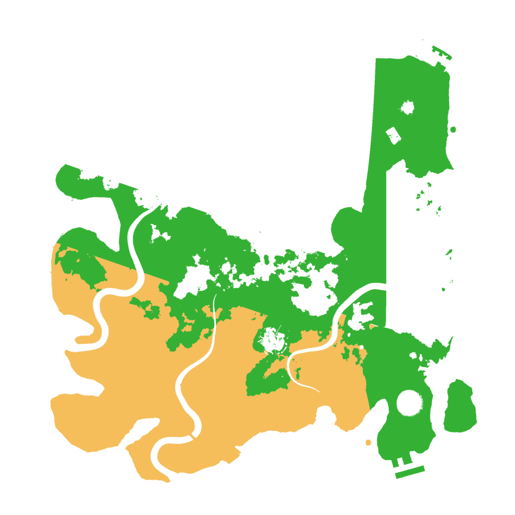 Biome Rust Map: Procedural Map, Size: 3500, Seed: 183945749