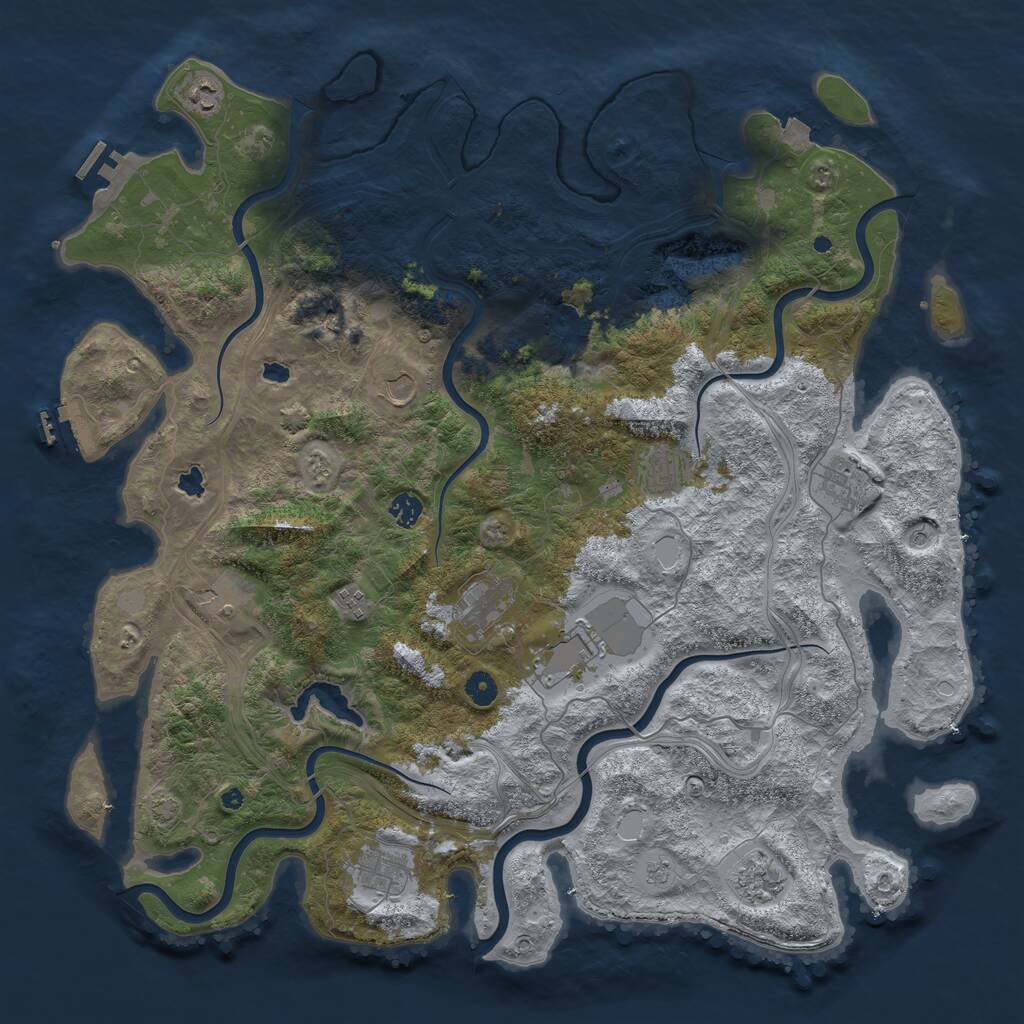 Rust Map: Procedural Map, Size: 4750, Seed: 2719, 17 Monuments
