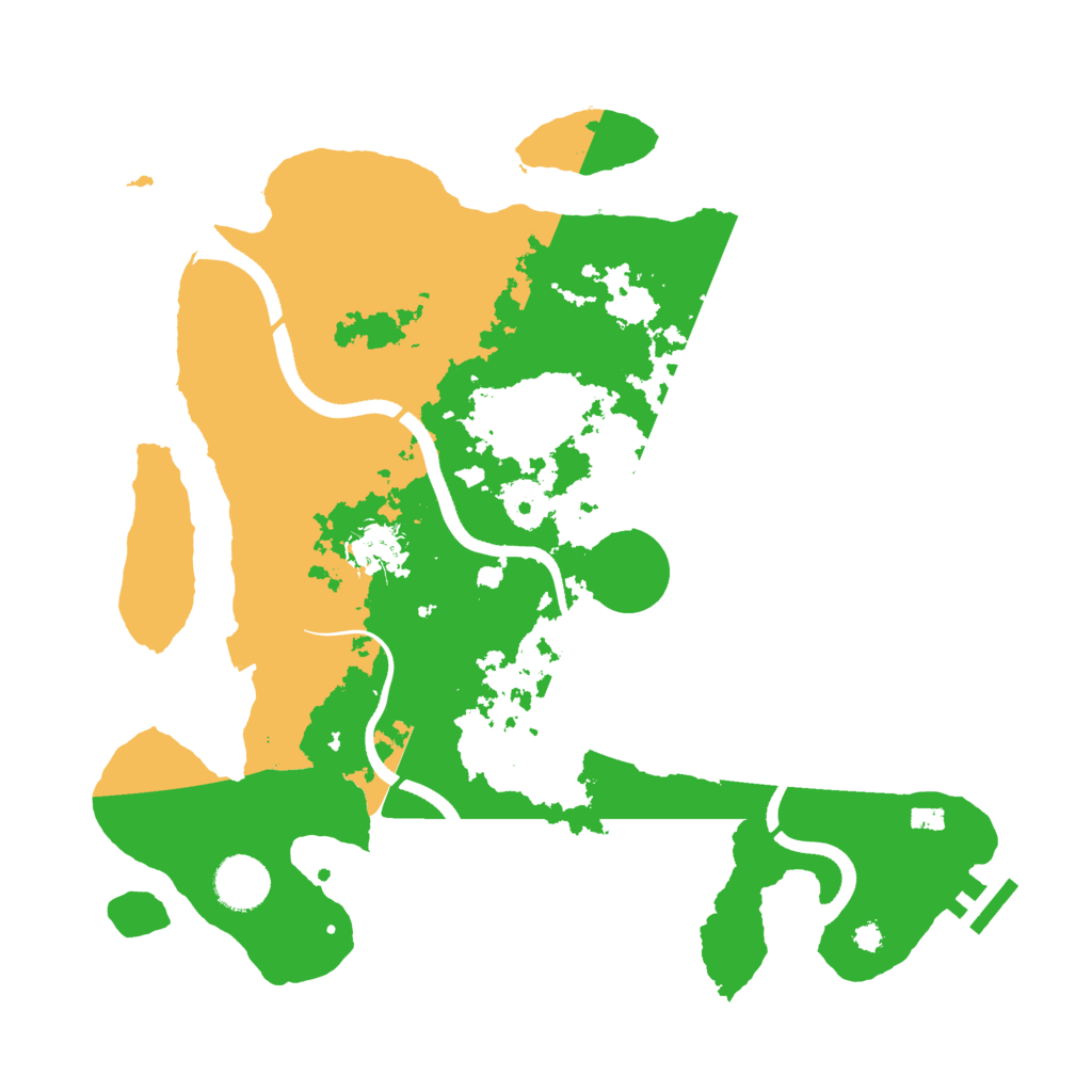 Biome Rust Map: Procedural Map, Size: 3500, Seed: 1151005008