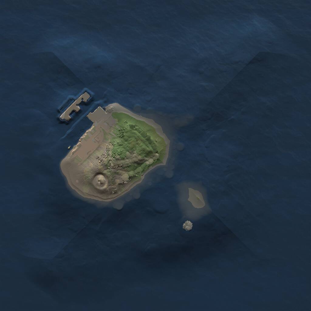 Rust Map: Procedural Map, Size: 1301, Seed: 123, 2 Monuments