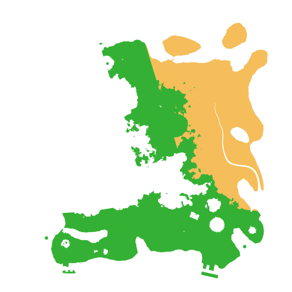 Biome Rust Map: Procedural Map, Size: 3500, Seed: 365313351