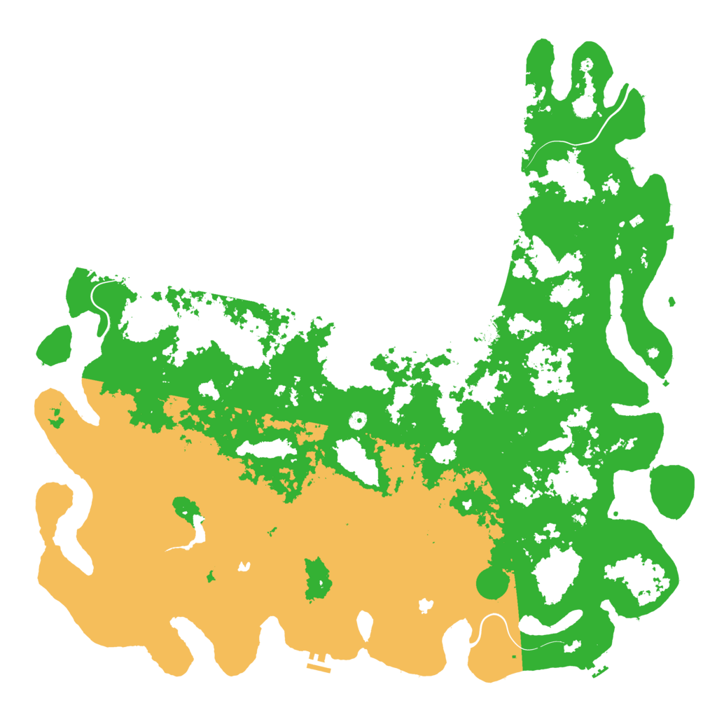 Biome Rust Map: Procedural Map, Size: 6000, Seed: 456335665