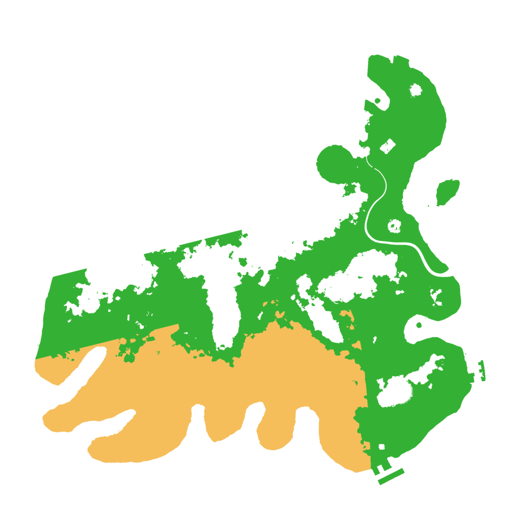 Biome Rust Map: Procedural Map, Size: 3700, Seed: 1846668016