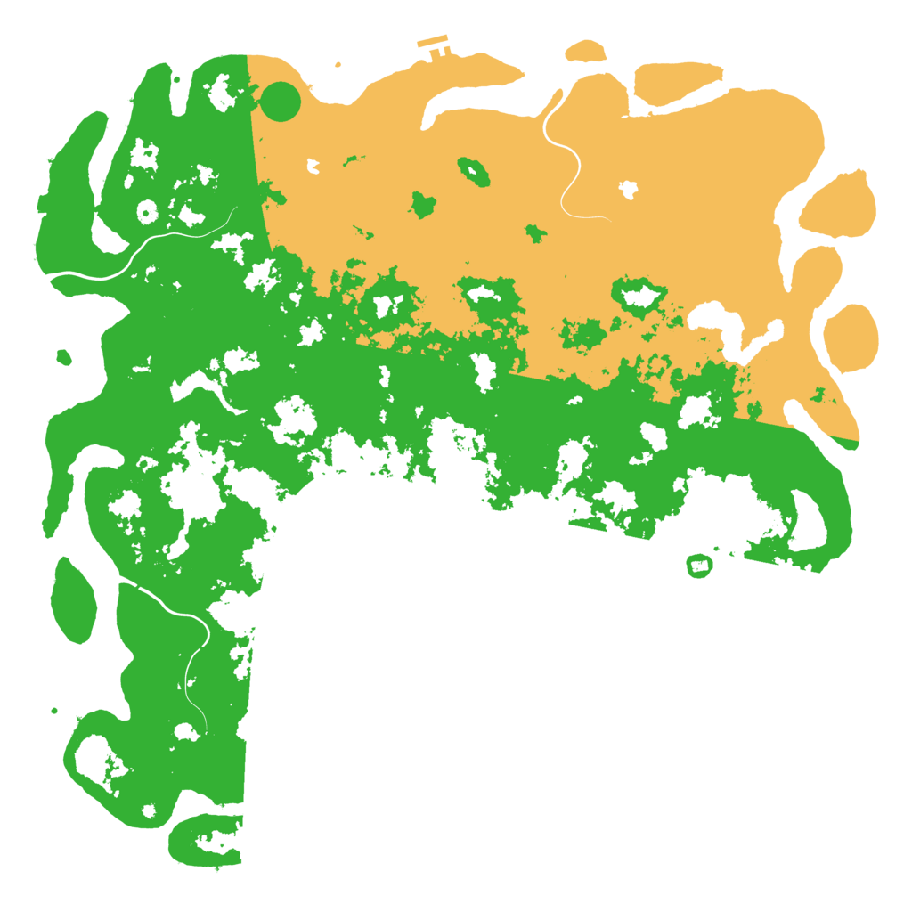 Biome Rust Map: Procedural Map, Size: 6000, Seed: 345957