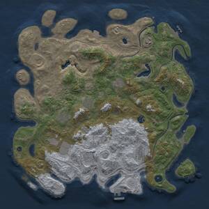 Thumbnail Rust Map: Procedural Map, Size: 4250, Seed: 511703560, 16 Monuments