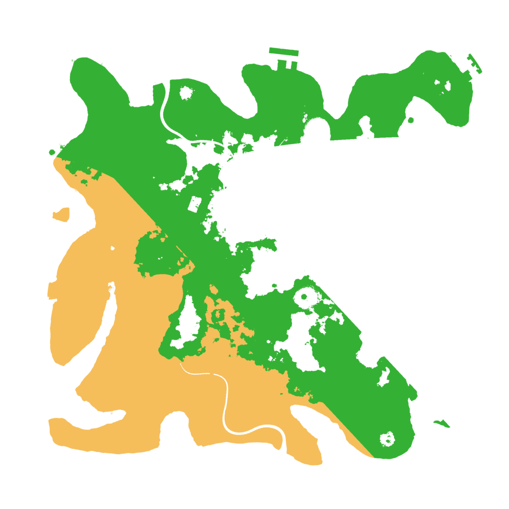 Biome Rust Map: Procedural Map, Size: 3500, Seed: 1464511996