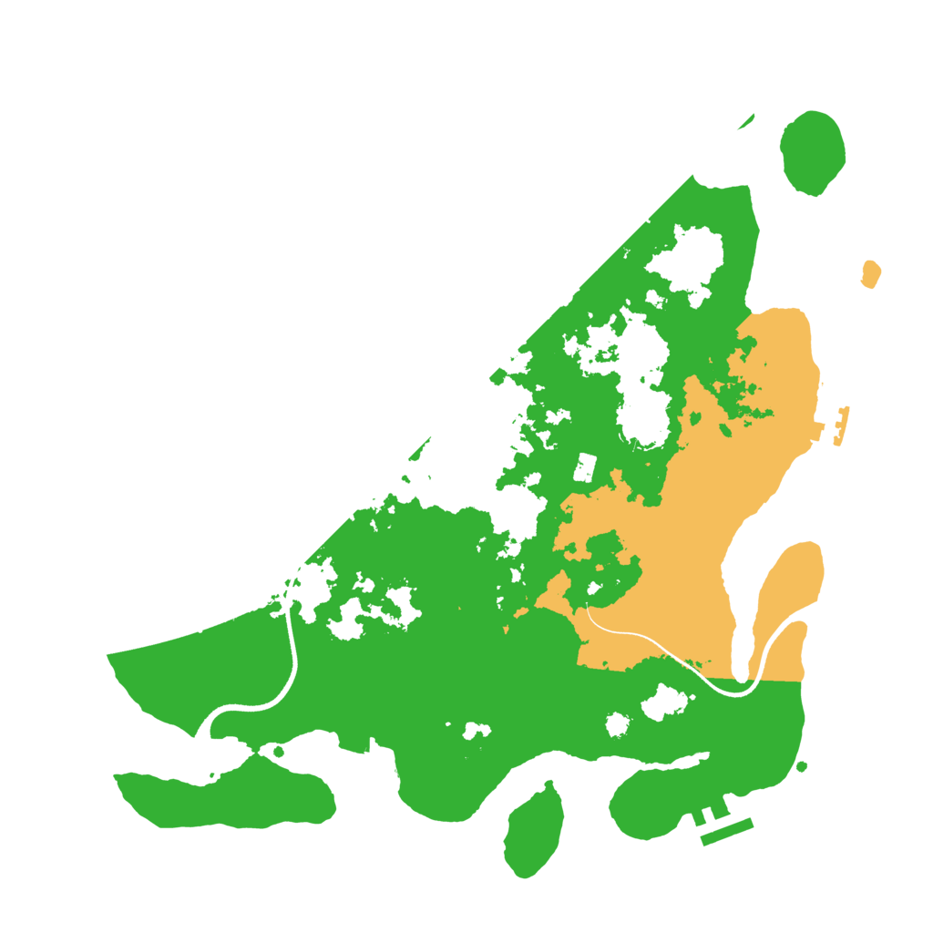 Biome Rust Map: Procedural Map, Size: 3500, Seed: 243570438