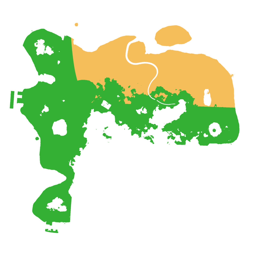 Biome Rust Map: Procedural Map, Size: 3000, Seed: 27653