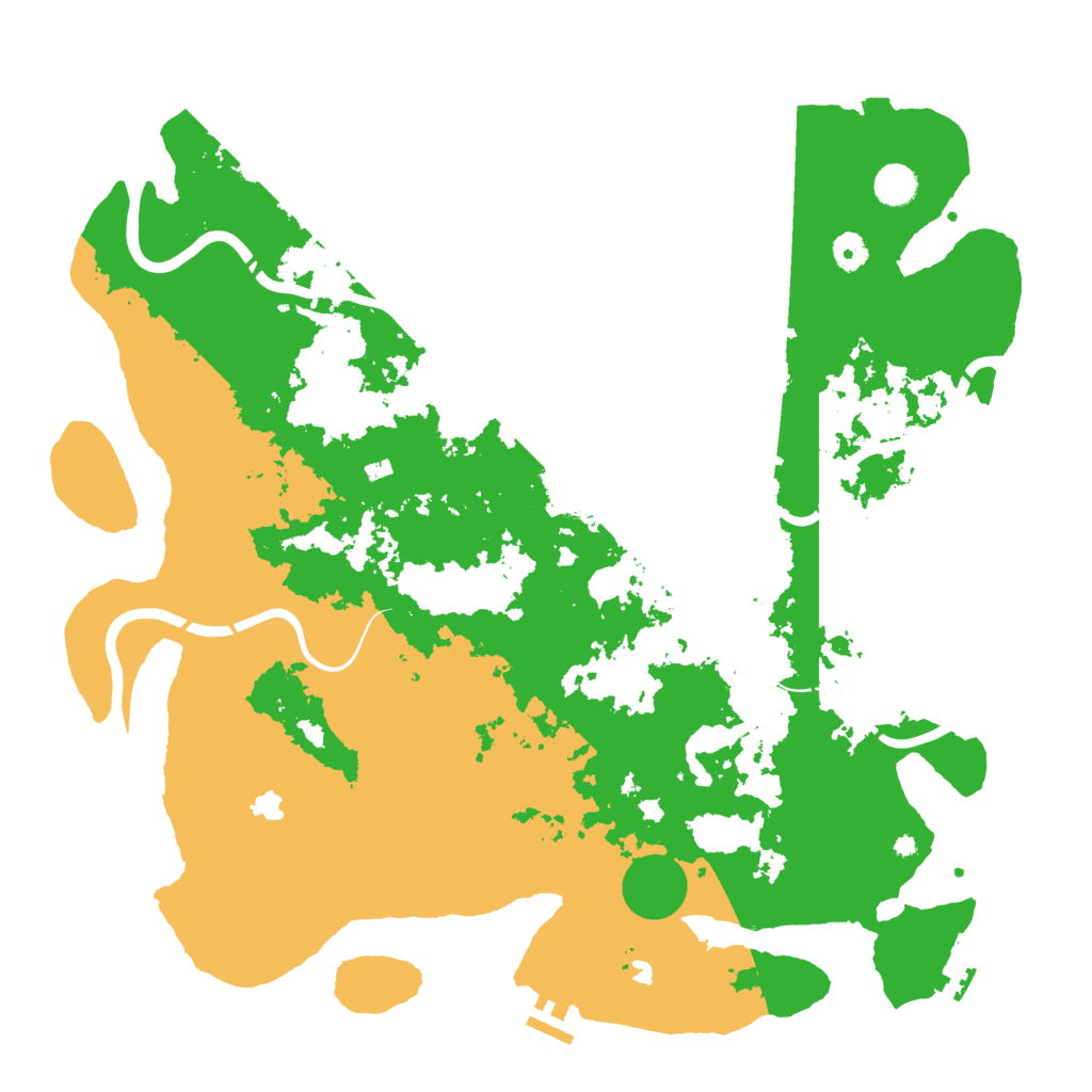 Biome Rust Map: Procedural Map, Size: 4500, Seed: 71793250