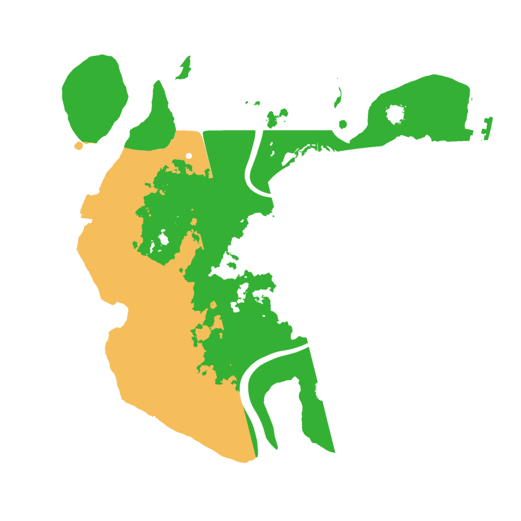 Biome Rust Map: Procedural Map, Size: 2500, Seed: 638771173