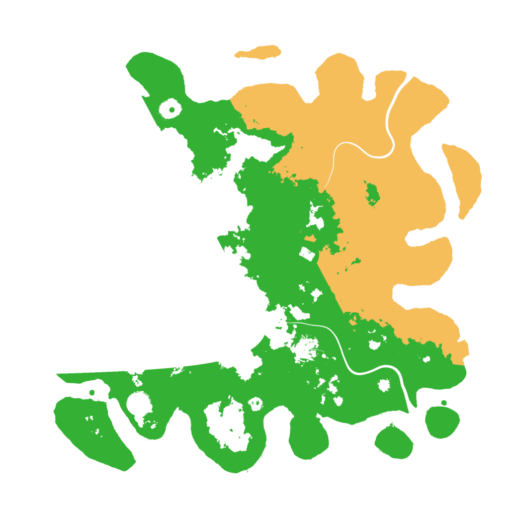 Biome Rust Map: Procedural Map, Size: 3700, Seed: 717650989