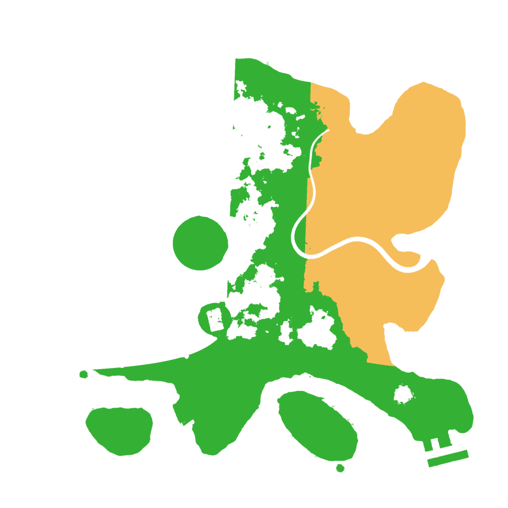 Biome Rust Map: Procedural Map, Size: 2500, Seed: 274281514