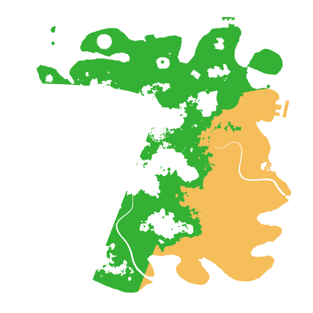 Biome Rust Map: Procedural Map, Size: 3700, Seed: 60337183