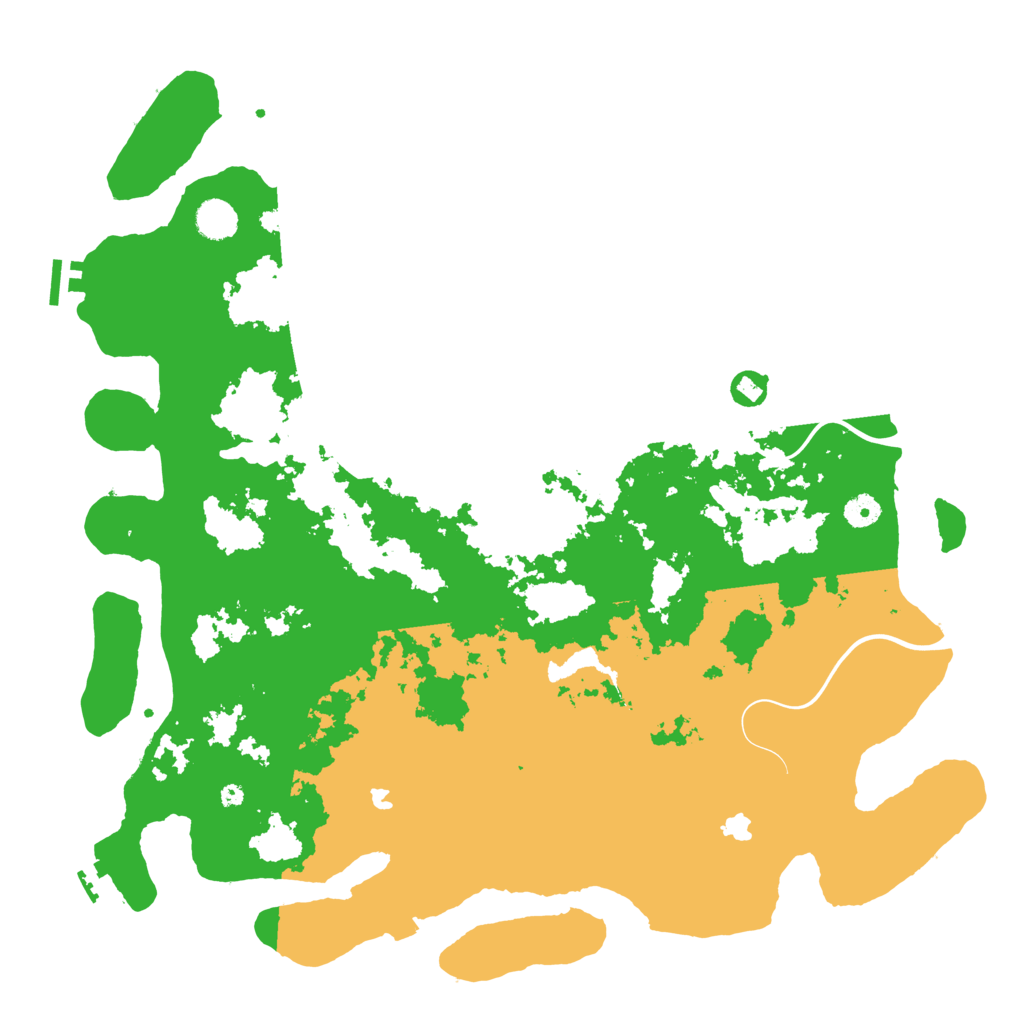 Biome Rust Map: Procedural Map, Size: 4500, Seed: 632909136