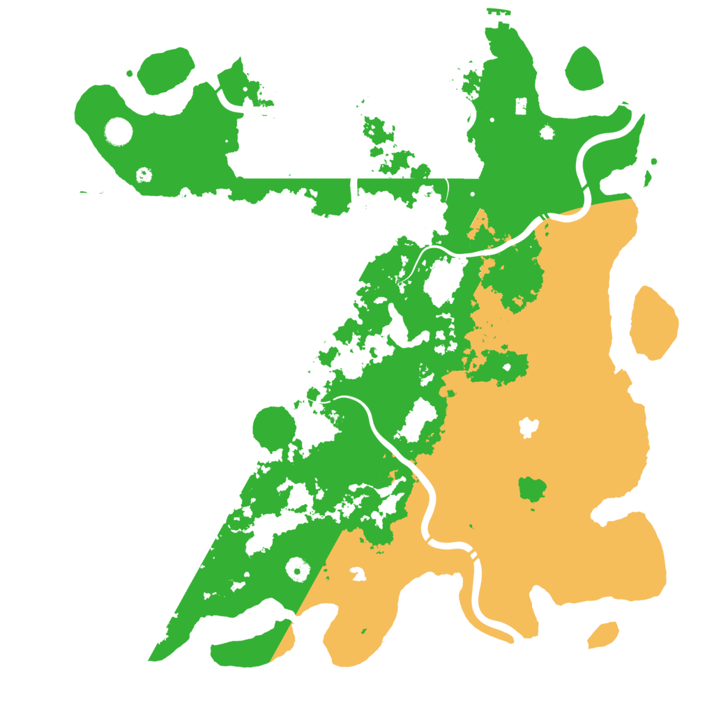 Biome Rust Map: Procedural Map, Size: 4500, Seed: 57201