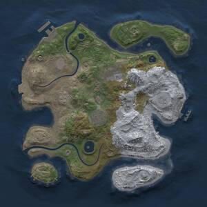 Thumbnail Rust Map: Procedural Map, Size: 2800, Seed: 609839878, 9 Monuments