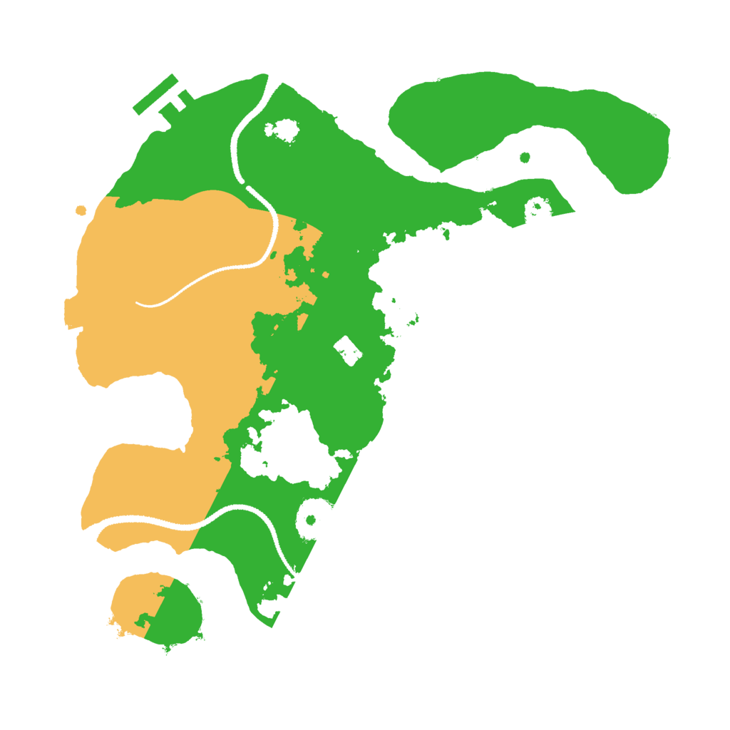 Biome Rust Map: Procedural Map, Size: 2800, Seed: 609839878