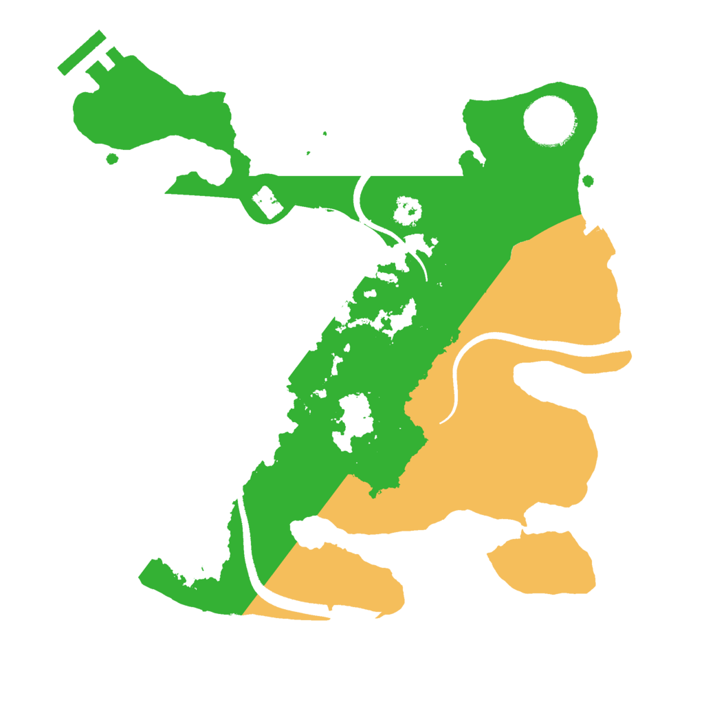 Biome Rust Map: Procedural Map, Size: 2500, Seed: 1967266462