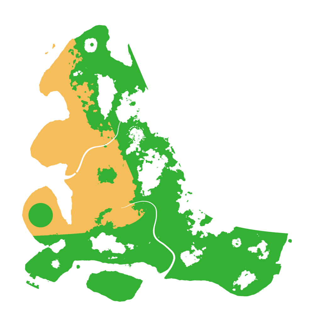 Biome Rust Map: Procedural Map, Size: 3500, Seed: 1247896
