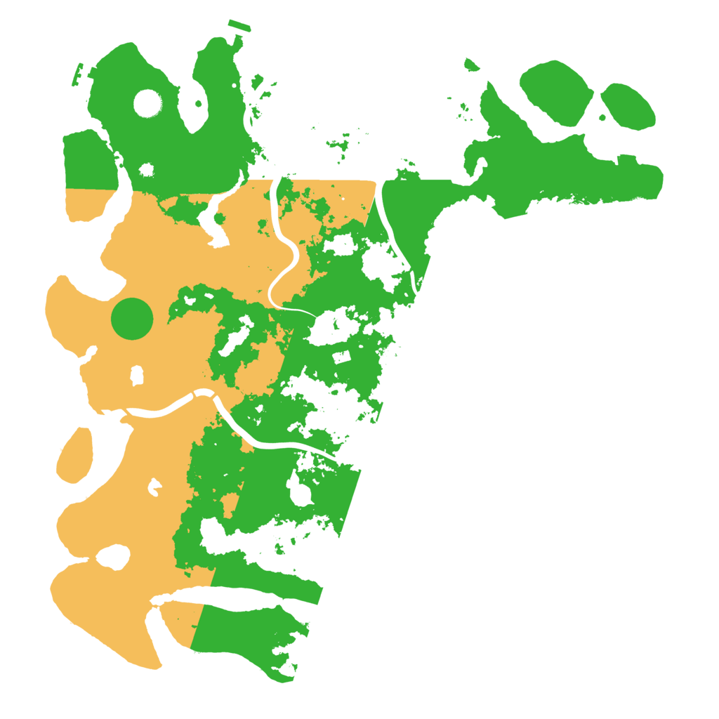 Biome Rust Map: Procedural Map, Size: 4500, Seed: 675478456