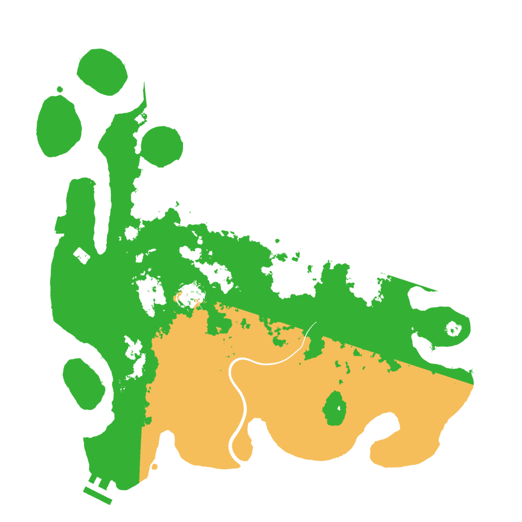 Biome Rust Map: Procedural Map, Size: 3500, Seed: 304867199