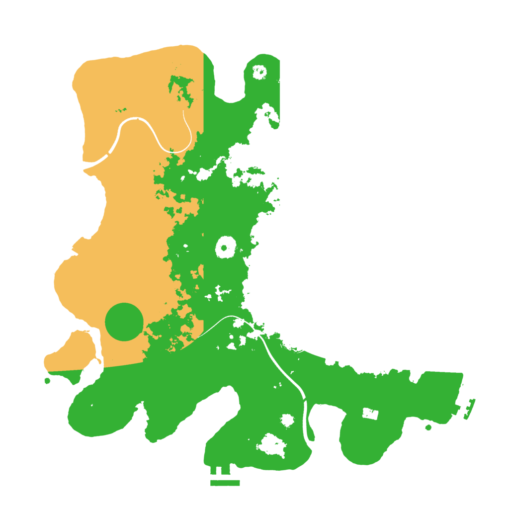 Biome Rust Map: Procedural Map, Size: 3500, Seed: 1934596596