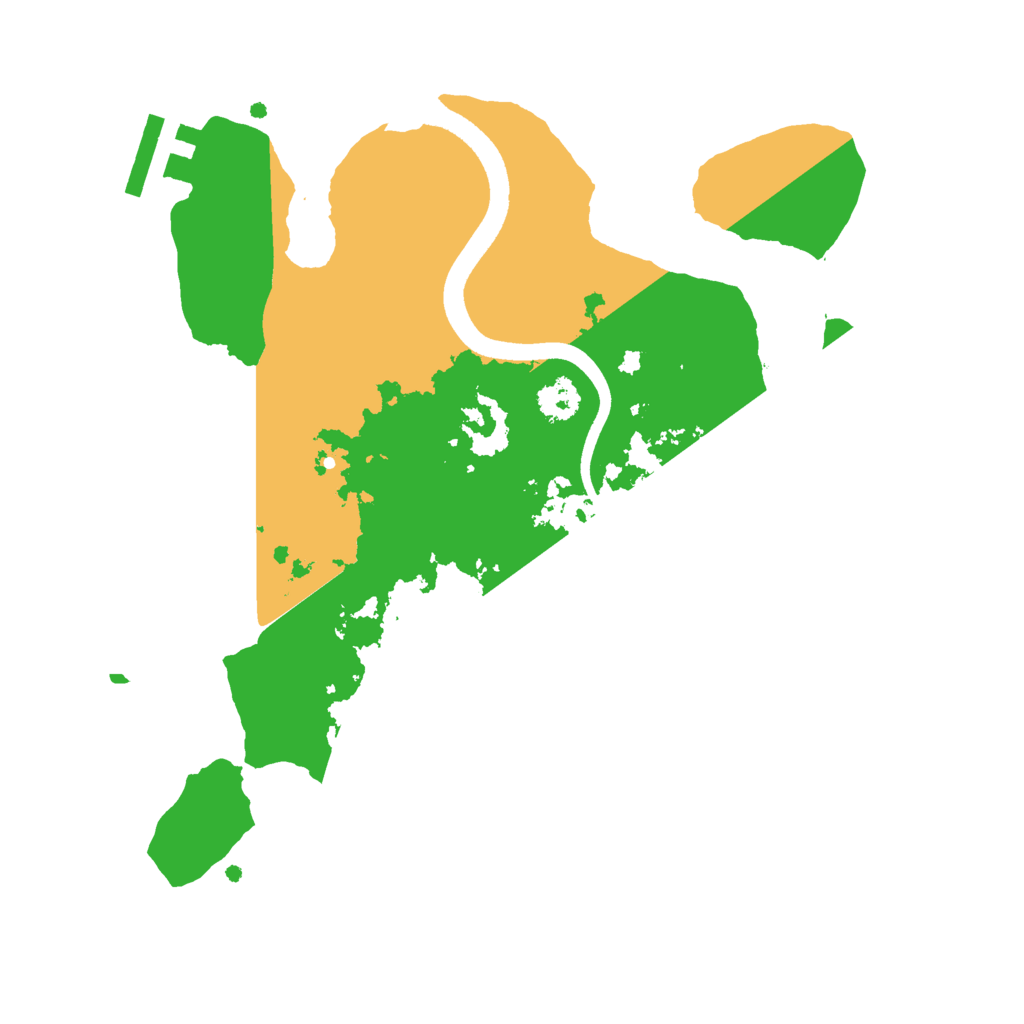 Biome Rust Map: Procedural Map, Size: 2500, Seed: 1610251106