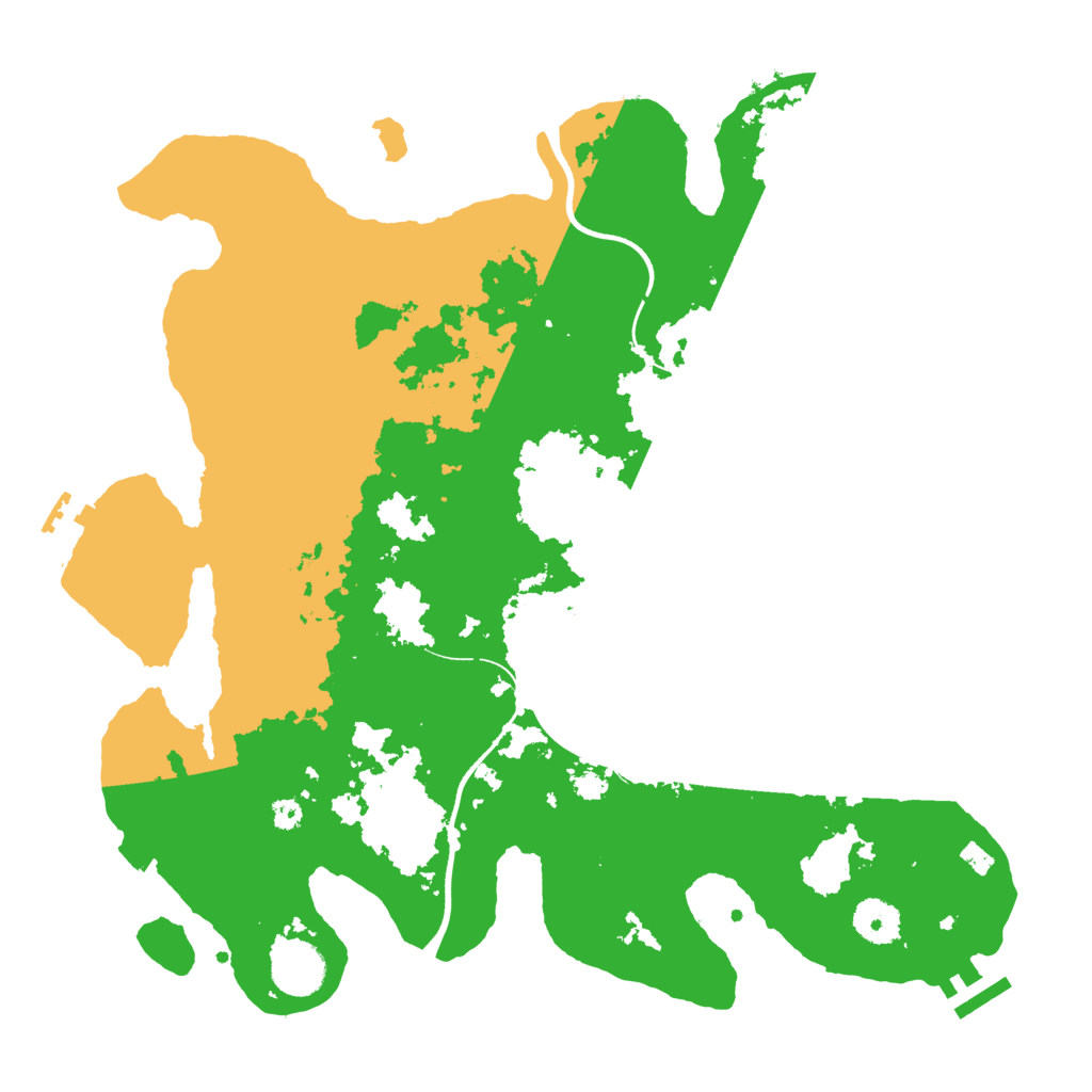 Biome Rust Map: Procedural Map, Size: 3600, Seed: 22203