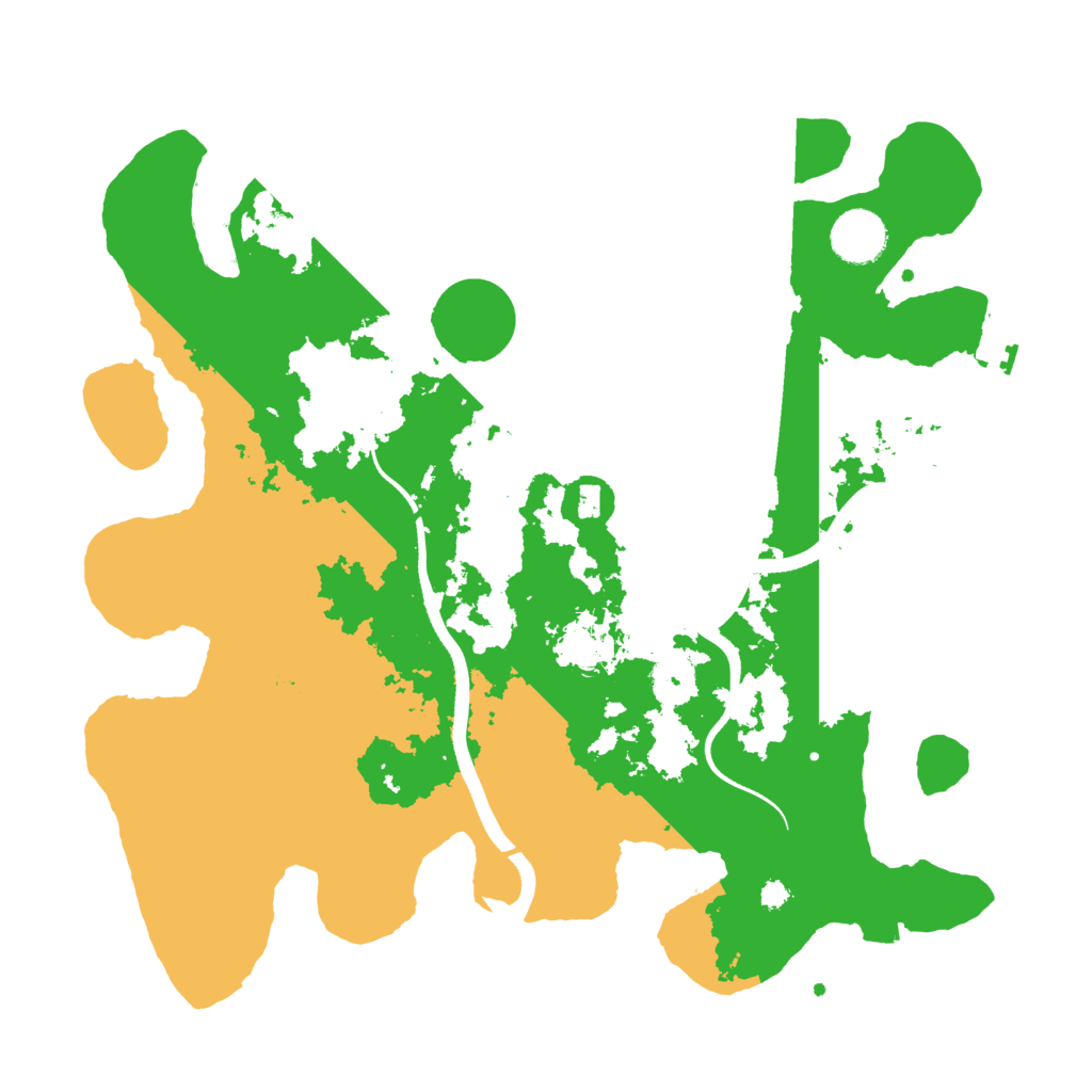 Biome Rust Map: Procedural Map, Size: 3500, Seed: 20250102