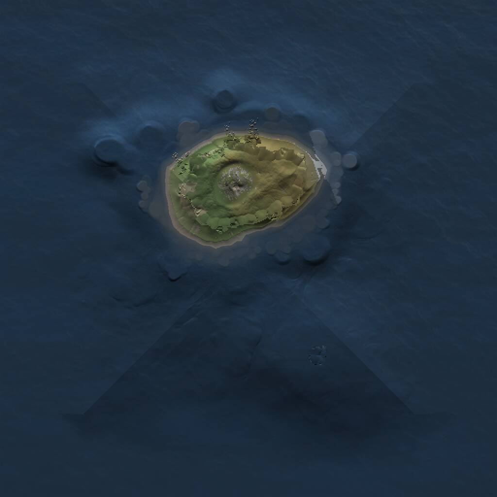 Rust Map: Procedural Map, Size: 1000, Seed: 119636992, 1 Monuments